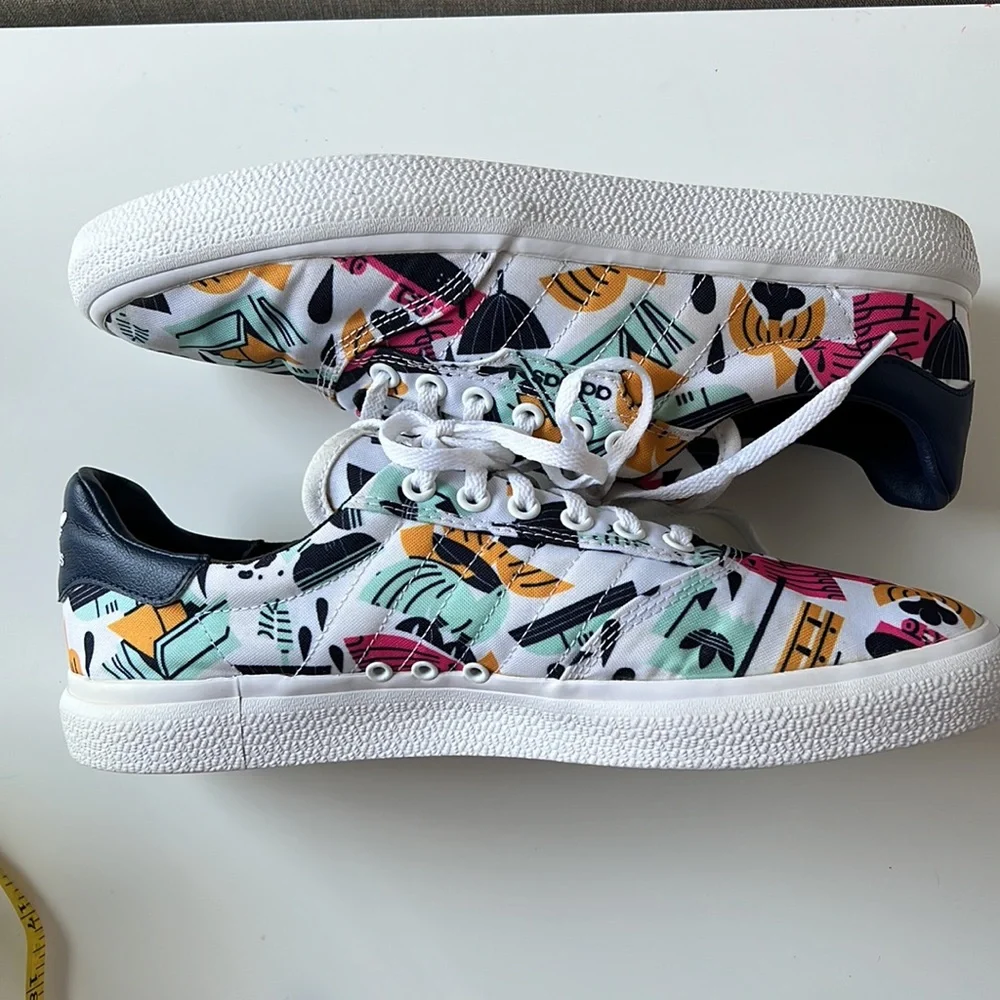 Adidas Originals 3MC Vulc Skateboarding White Lace Up Mens Trainers DB3607 sz10 - Picture 3 of 14